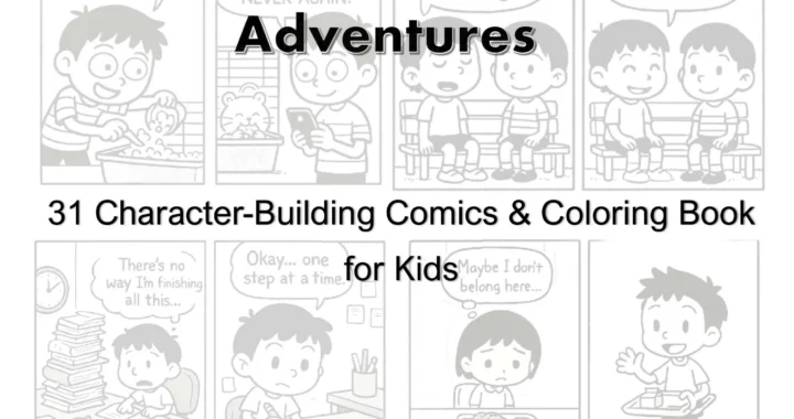 Double the Fun: 31 Character-Building Comics & Coloring Book for Kids